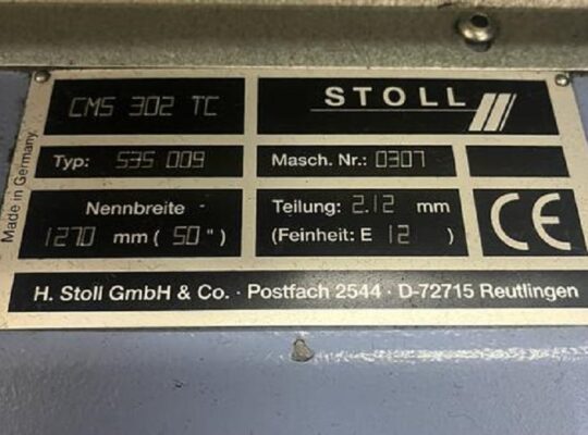 STOLL 302 TC Flat knitting machine